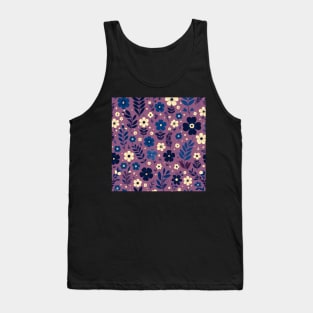 Purple Floral Tank Top